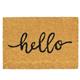 Fixtures Hello 33.5x60cm PVC Backed Coir Door Mat