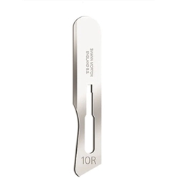 Blade No. 10R - Stainless Steel - Sterile - Pack of 100 RED DOT