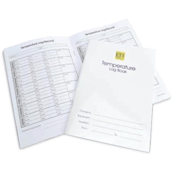 A5 temperature log book/6 months