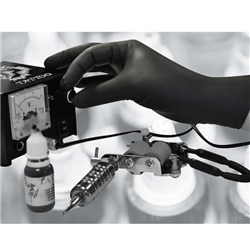 Nitrile Powder Free Medium Gloves - Black box of 100 -