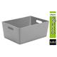 Wham Grey Rectangular Studio Basket 5.02 11.5 Litre - PACK (462)