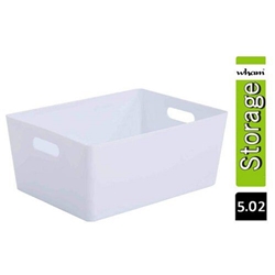 Wham White Rectangular Studio Basket 5.02 11.5 Litre - PACK (462)