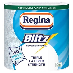 Regina Blitz XXL Kitchen Towel {New 210 Sheet 3ply, Three Pack} - PACK (4)
