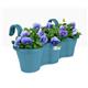 Elho Corsica Easy Hanger Trio VINTAGE BLUE Planter