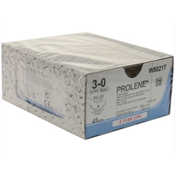 Prolene Suture Cutting P Needle: 26mm 45cm Blue 3-0 2 x 24