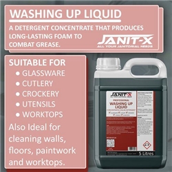 Janit-X Professional Green Washing Up Liquid 5 Litre