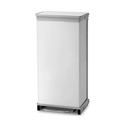 Hands Free & Silent Closing, Removable body bin - 90 Litres - White