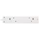 Fixtures Extension Lead 2m 4 Socket White