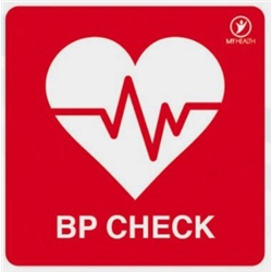 Blood Pressure Check 38X38Mm Labels BPCL