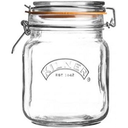 Kilner SQUARE CLIP TOP Jar 1 Litre (0025.511)