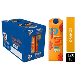 Princes 100% Pure Orange Juice 12 x 1 Litre