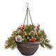 Fixtures Copper Large Hanging Basket 37cm x 20cm