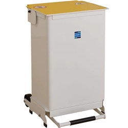 50 Litre Kendal Waste Bin with Removable Body, Yellow Lid