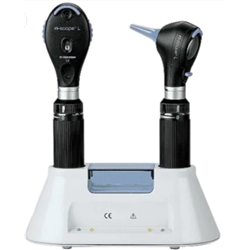 Ri-scope L Advanced desk set, includes 2 heads, one otoscope, L3, LED.