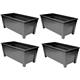 Fixtures Grosvenor Raised Large 55cm Black/Ebony Trough