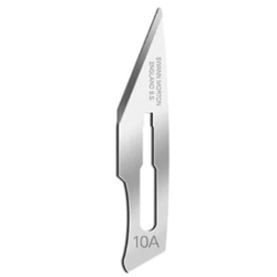 Blade No. 10A - Stainless Steel - Sterile - Pack of 100 