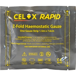 CELOX RAPID Gauze 5ft Z-Fold