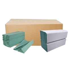 C-Fold 1 Ply Green Hand Towels 210's