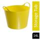 Gorilla Flexi Tub Yellow 14 Litre
