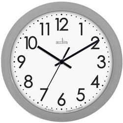 Acctim Abingdon Grey Wall Clock 25.5cm - PACK (10)