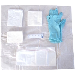 Polyfield Patient Pack, Medium, with Nitrile A/F Glove, SINGLE