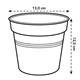 Elho Green Basics Grow Pot 13cm TERRACOTTA