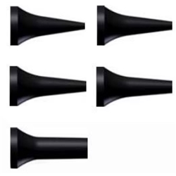 10 reuseable specula 05mm black for ri-scope L3 otoscope