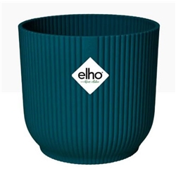 Elho Vibes Fold Round 14cm Display INDOOR Pot DEEP BLUE