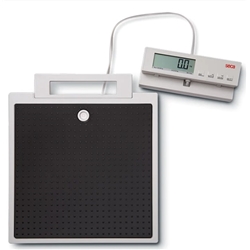 Electronic flat scale with cable remote display