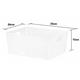 Wham White Rectangular Studio Basket 5.02 11.5 Litre