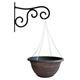 Fixtures Copper Large Hanging Basket 37cm x 20cm