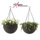 Fixtures Brown Rattan Hanging Basket 25cm x 16cm
