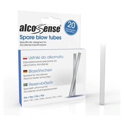 AlcoSense Spare Blow Tubes - x20