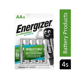 Energizer Rechargeable Extreme Battery AA Pack 4's