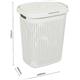 Addis Cream Rattan Laundry Basket 50 Litre