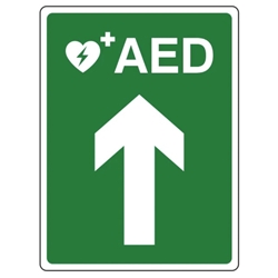 AED Arrow Left - 200x300mm - Self Adhesive Vinyl