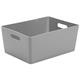 Wham Grey Rectangular Studio Basket 5.02 11.5 Litre - PACK (462)