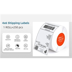 Roll-X Universal UPS Shipping Labels 6x4inch 250 Per Roll