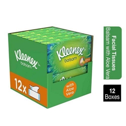Kleenex Balsam Tissues 64's with Aloe Vera - PACK (12)