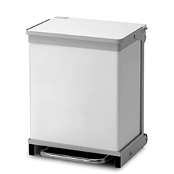 Hands Free, Rust Free & silent closing, Removable body bin - 50 Litres - White R