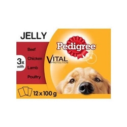 Pedigree Dog Pouches Mixed Selection in Jelly 12x100g - PACK (4)