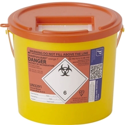 Sharpsguard orange 7 Ltr Sharps Bin