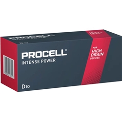 INTENSE BY PROCELL (D/LR20)- BOX OF 10 CELLS 