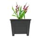 Fixtures Grosvenor Square Planter Black/Ebony 27cm