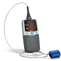 Nonin2500PalmSAT Hand Held Pulse Oximeter with adult finger clip sensor