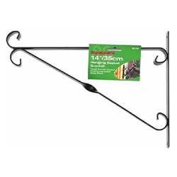 Black 14 Inch Hanging Basket Bracket