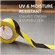 Rapide Yellow & Black Barrier Tape 50mm x 50m