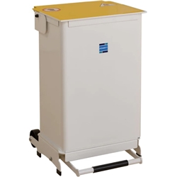 50 Litre Kendal Waste Bin with Removable Body, White Lid