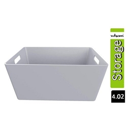 Wham Grey Rectangular Studio Basket 4.02 3.9 Litre