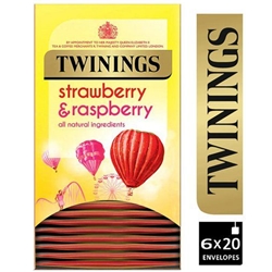 Twinings Strawberry & Raspberry Envelopes 20's - PACK (12)